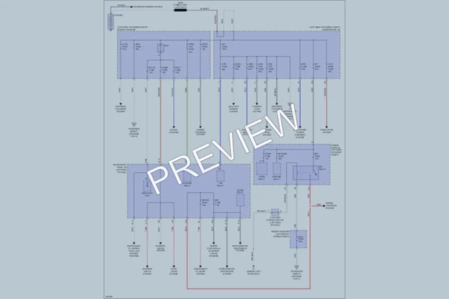 2010 Scion xB Power Distribution wiring diagram preview