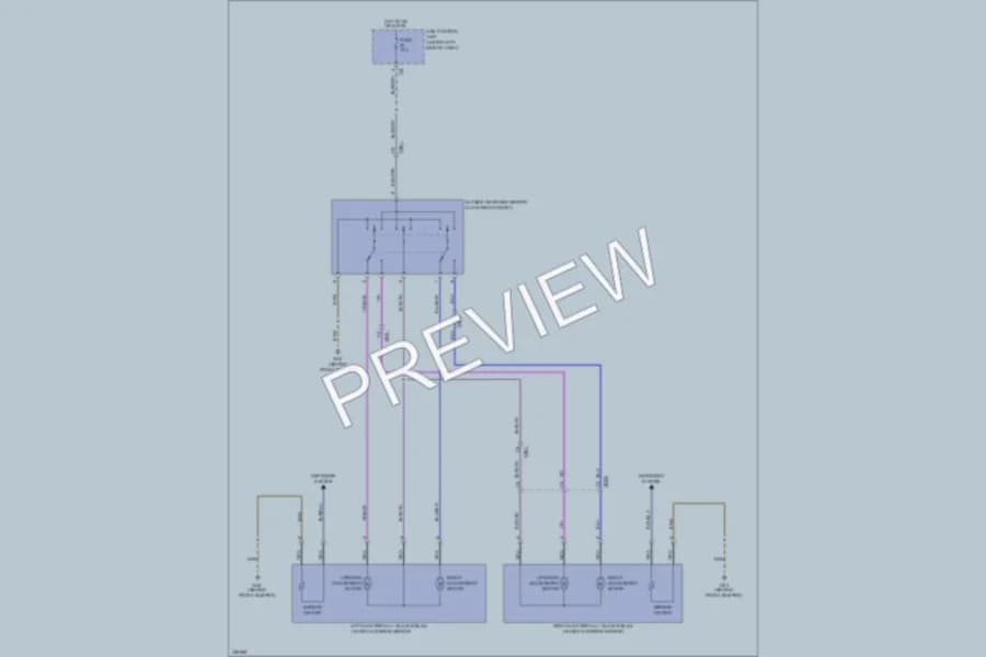 2010 Smart fortwo Power Mirrors wiring diagram preview