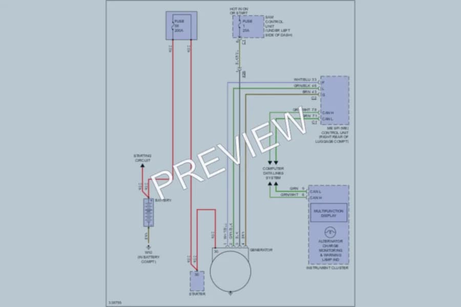 2010 Smart fortwo Starting Charging wiring diagram preview