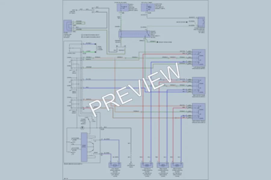 2010 Subaru Forester Power Windows wiring diagram preview