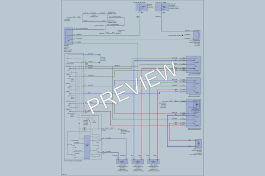 2010 Subaru ImprezaWRX Power Windows wiring diagram preview