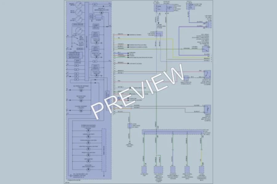 2010 Subaru Legacy Instrument Cluster wiring diagram preview