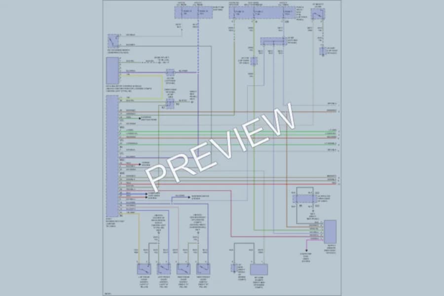 2010 Subaru Legacy Power Door Locks wiring diagram preview