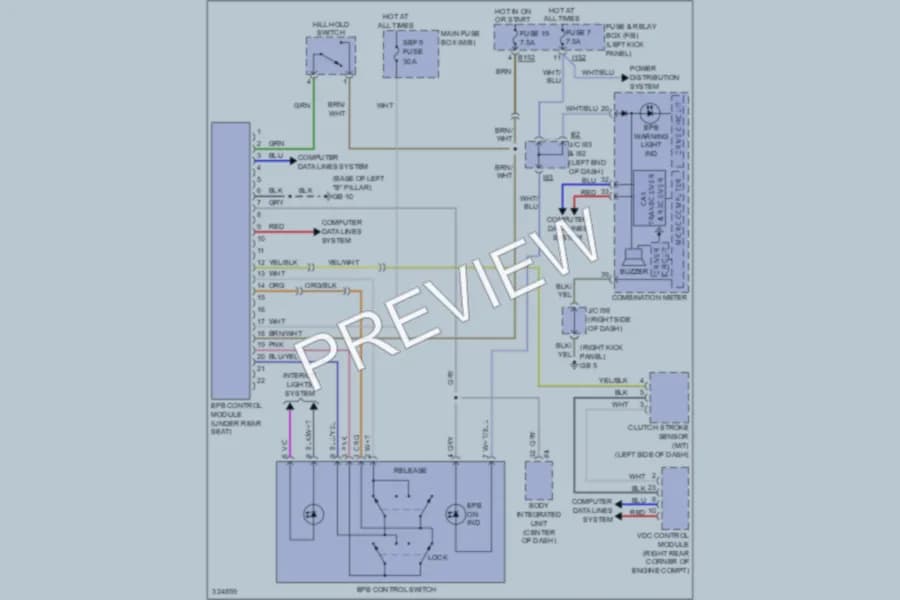 2010 Subaru Outback Shift Interlock wiring diagram preview