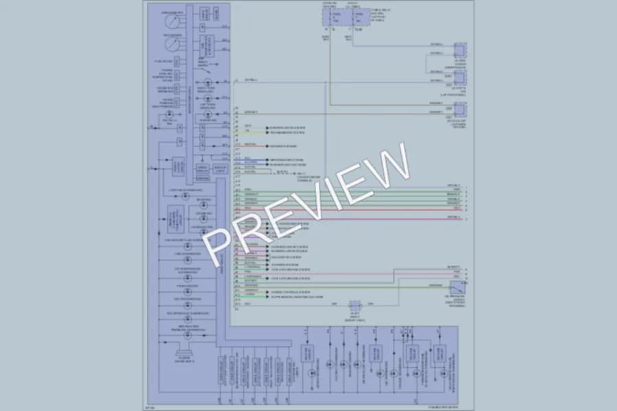 2010 Subaru Tribeca Instrument Cluster wiring diagram preview