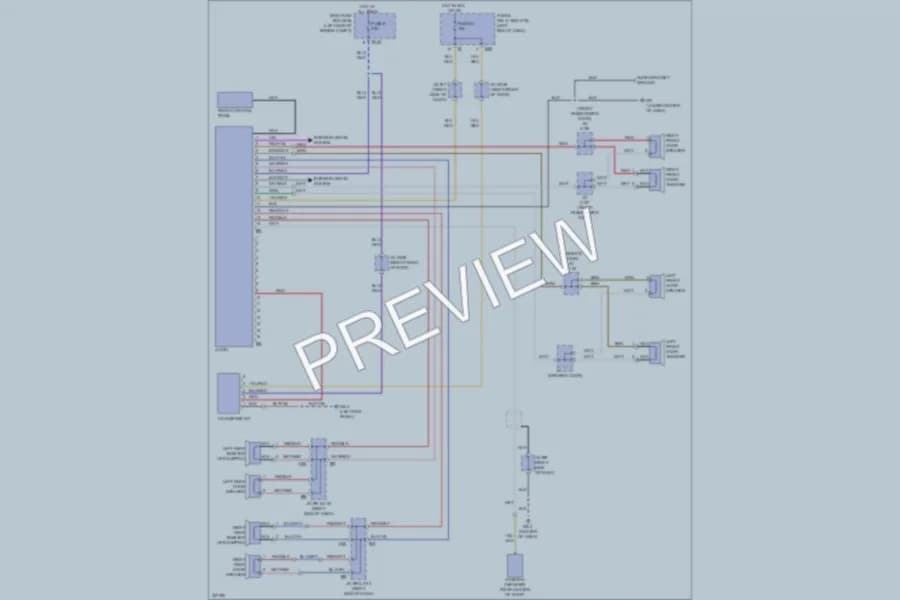 2010 Subaru Tribeca Radio wiring diagram preview