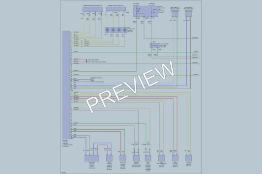 2010 Subaru Tribeca Supplemental Restraints wiring diagram preview