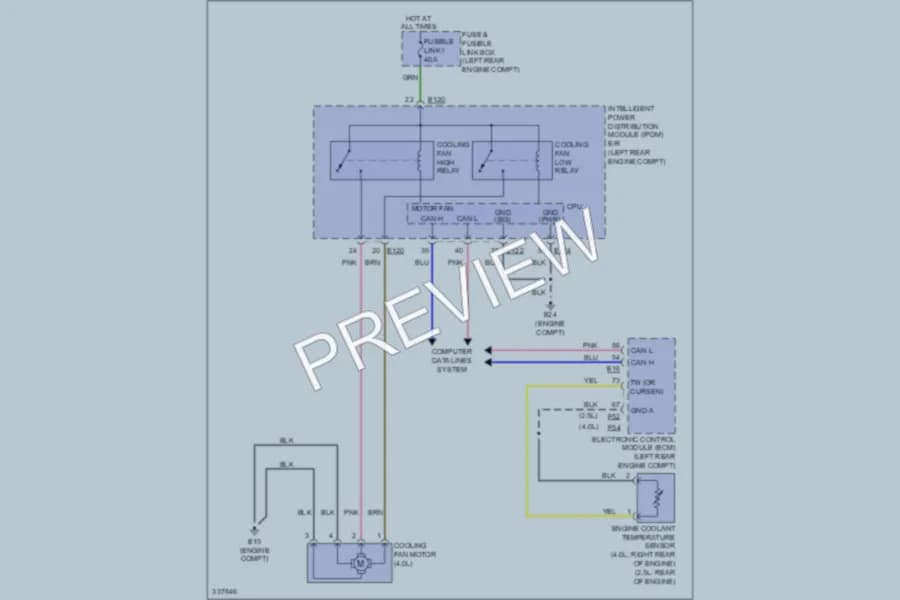 2010 Suzuki Equator Cooling Fan wiring diagram preview