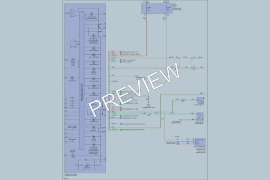2010 Suzuki Equator Instrument Cluster wiring diagram preview