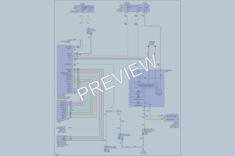 2010 Suzuki Equator Warning Systems wiring diagram preview