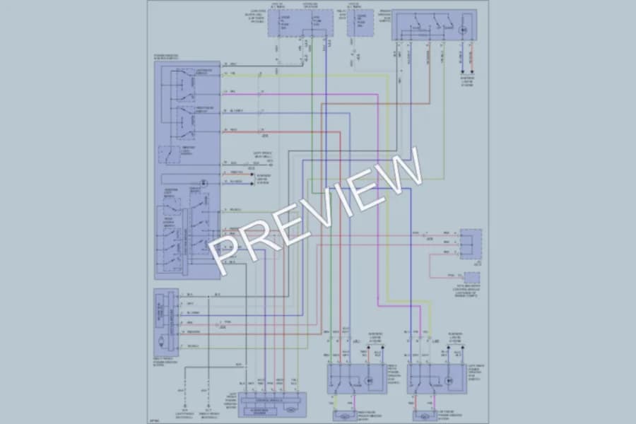 2010 Suzuki Kizashi Power Windows wiring diagram preview