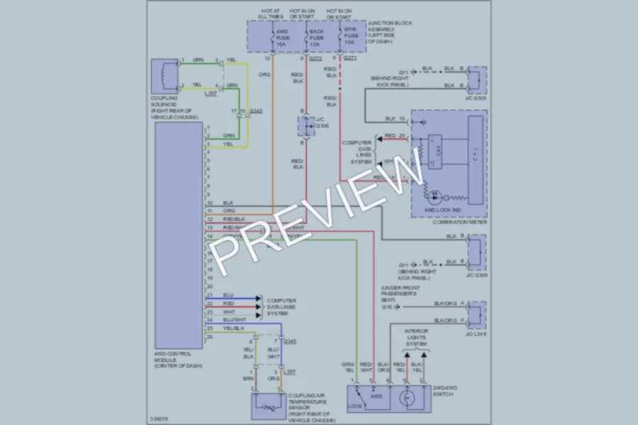 2010 Suzuki SX4 Transmission wiring diagram preview