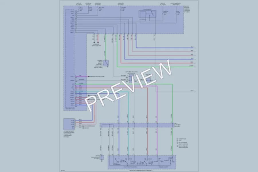 2010 Toyota 4Runner Headlights wiring diagram preview