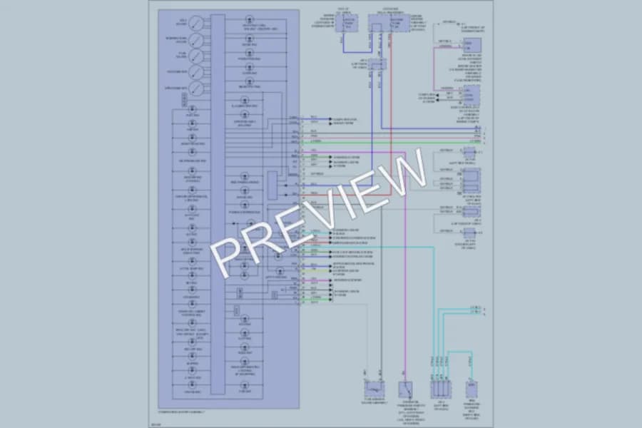 2010 Toyota 4Runner Instrument Cluster wiring diagram preview