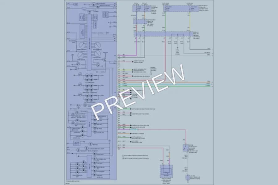 2010 Toyota Avalon Instrument Cluster wiring diagram preview