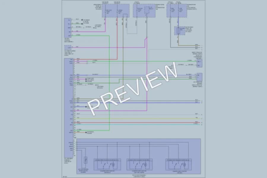 2010 Toyota Corolla Air Conditioning wiring diagram preview