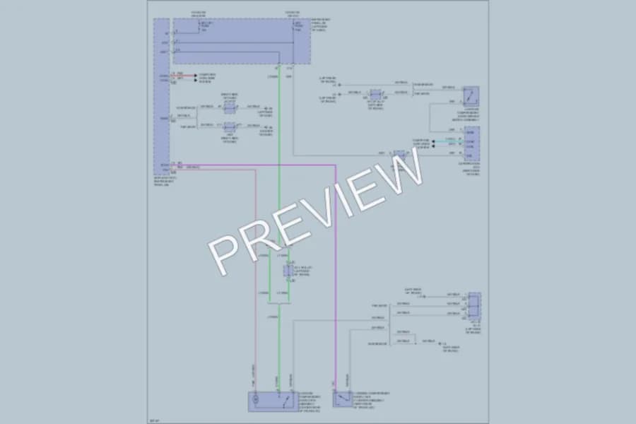 2010 Toyota Corolla Trunk Tailgate Fuel Door wiring diagram preview