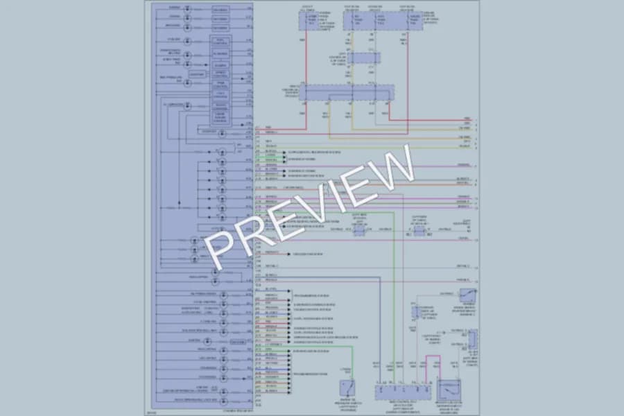 2010 Toyota FJCruiser Instrument Cluster wiring diagram preview