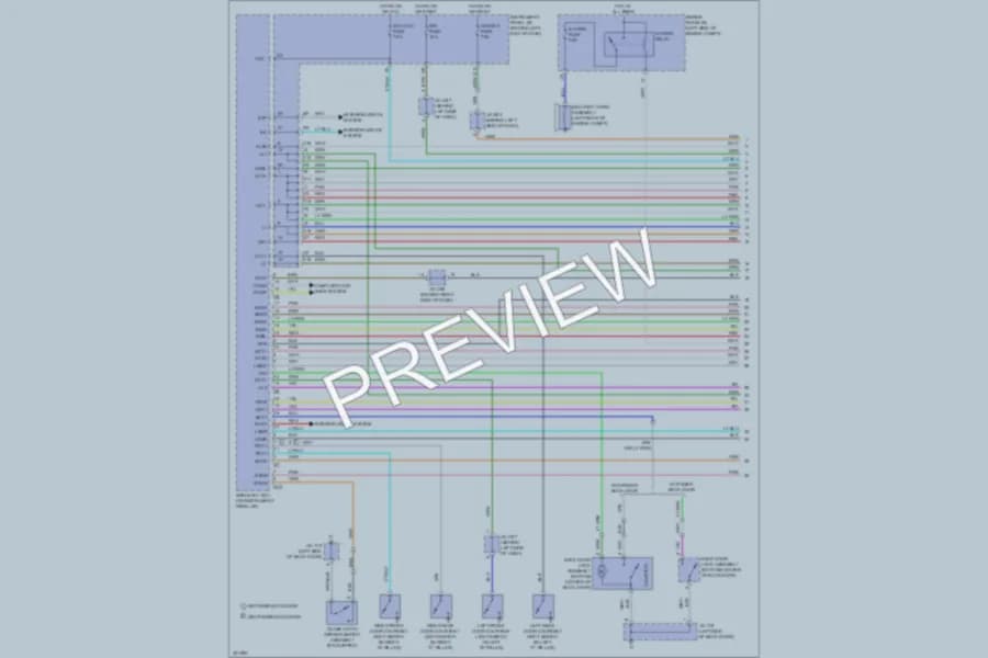 2010 Toyota Highlander Anti Theft wiring diagram preview