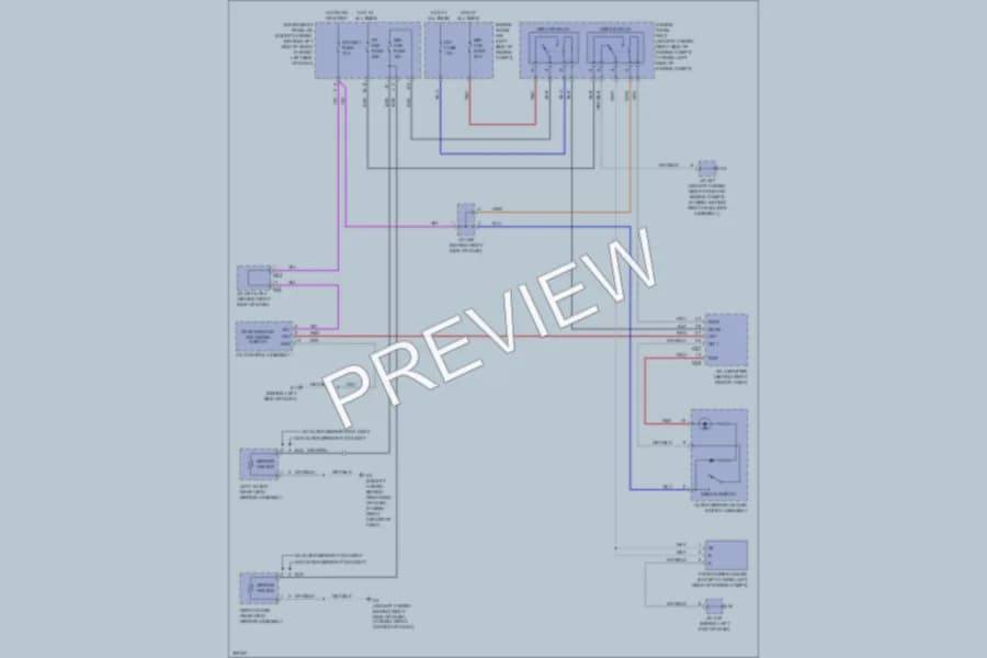 2010 Toyota Highlander Defoggers wiring diagram preview