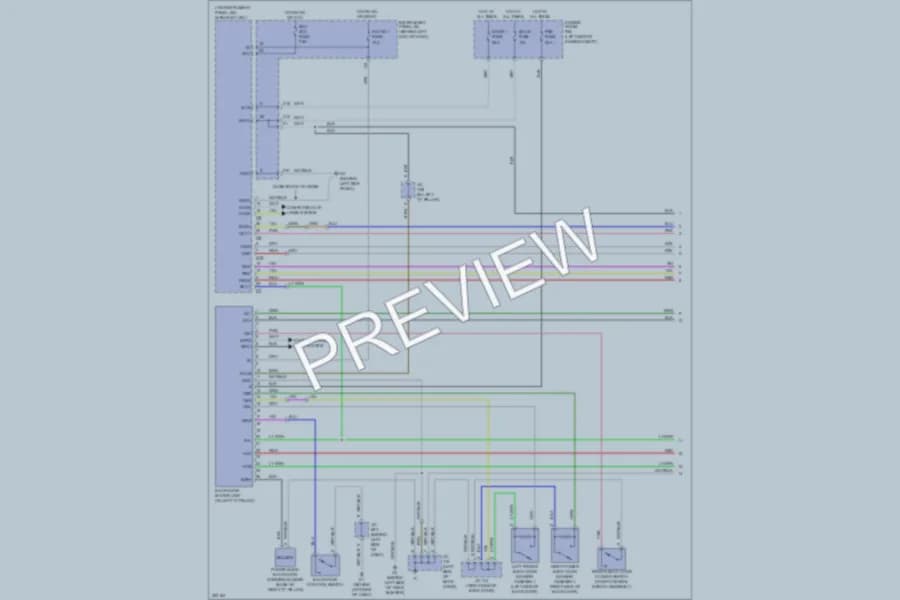 2010 Toyota Highlander Trunk Tailgate Fuel Door wiring diagram preview