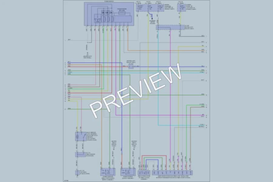 2010 Toyota HighlanderHybrid Power Door Locks wiring diagram preview