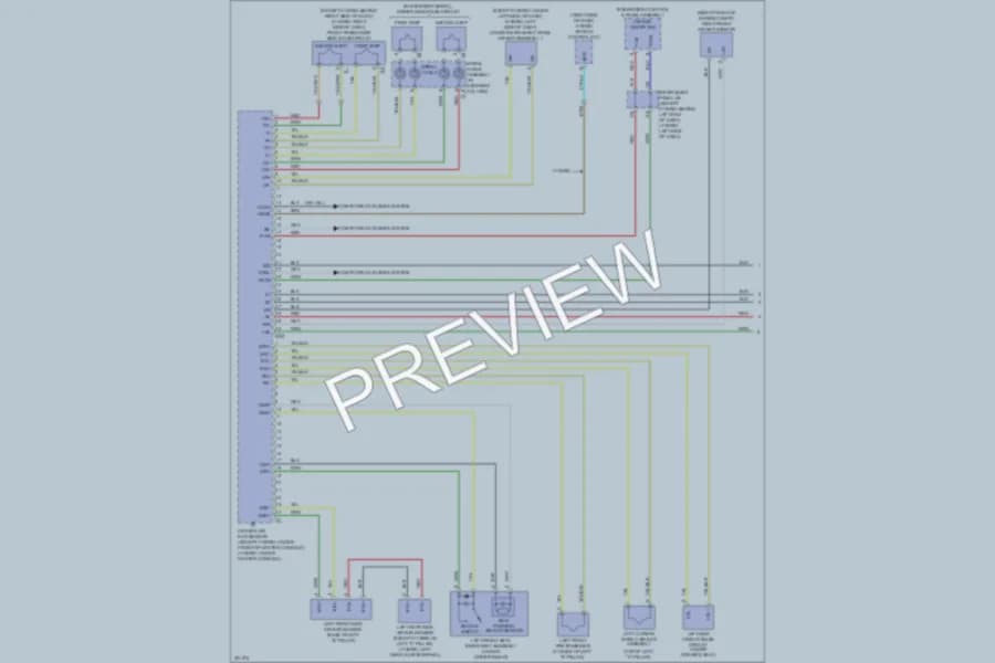 2010 Toyota HighlanderHybrid Supplemental Restraints wiring diagram preview