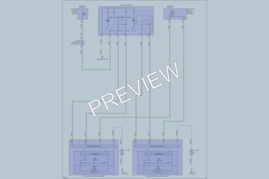 2010 Toyota LandCruiser Power Seats wiring diagram preview