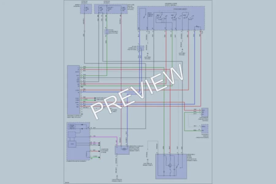 2010 Toyota LandCruiser Wiper Washer wiring diagram preview