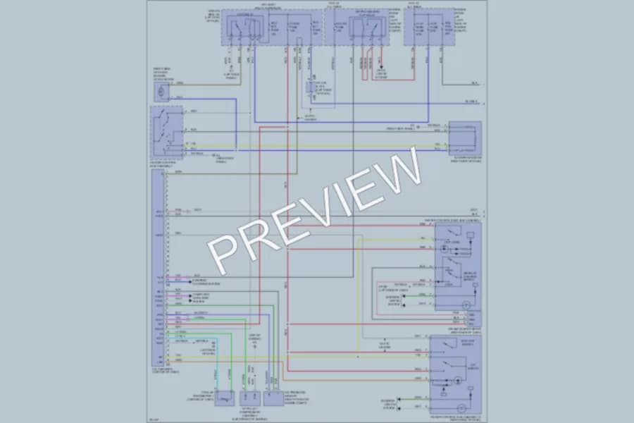 2010 Toyota Matrix Air Conditioning wiring diagram preview