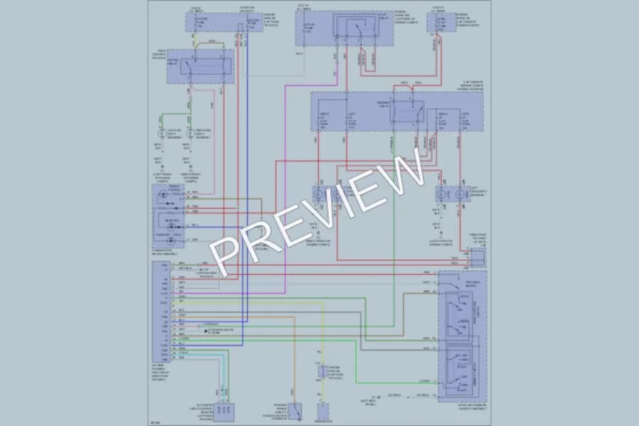 2010 Toyota Matrix Headlights wiring diagram preview
