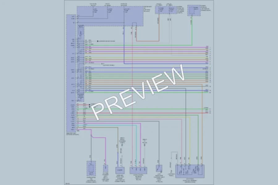 2010 Toyota Matrix Power Door Locks wiring diagram preview