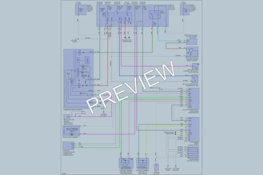 2010 Toyota Matrix Warning Systems wiring diagram preview