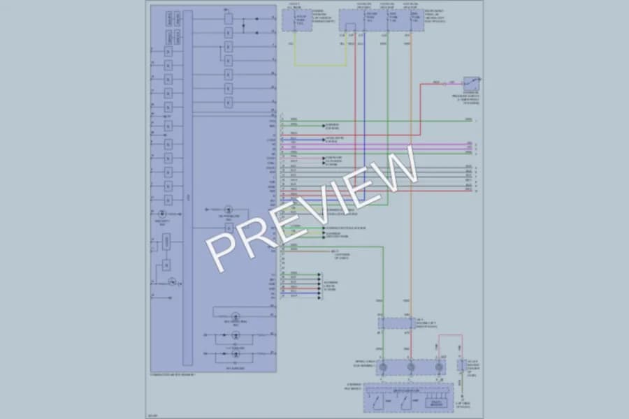 2010 Toyota Prius Instrument Cluster wiring diagram preview