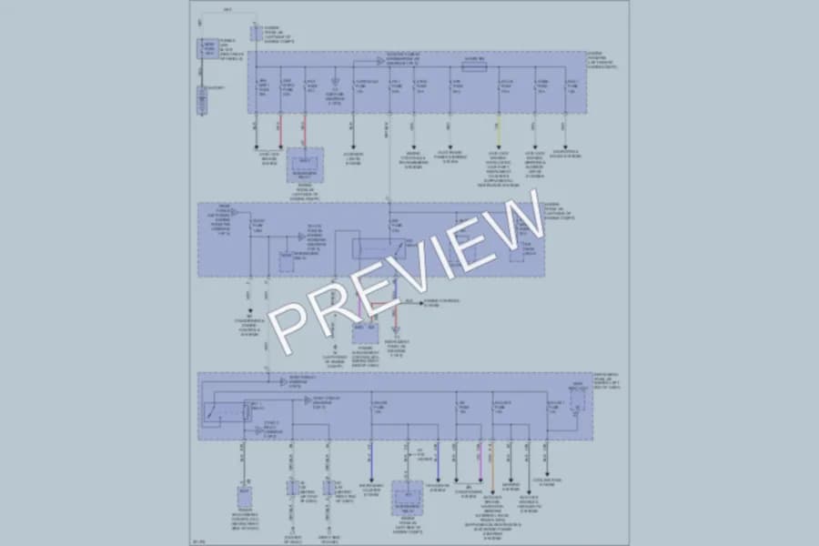 2010 Toyota Prius Power Distribution wiring diagram preview