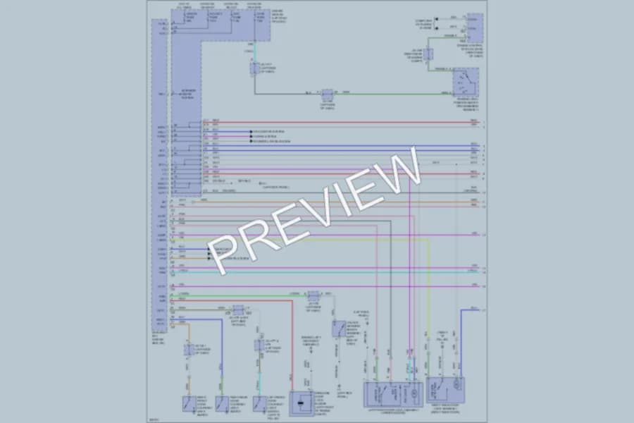 2010 Toyota Sequoia Power Door Locks wiring diagram preview