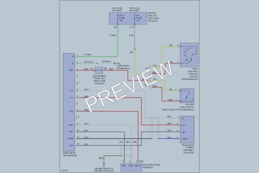 2010 Toyota Tacoma Navigation wiring diagram preview