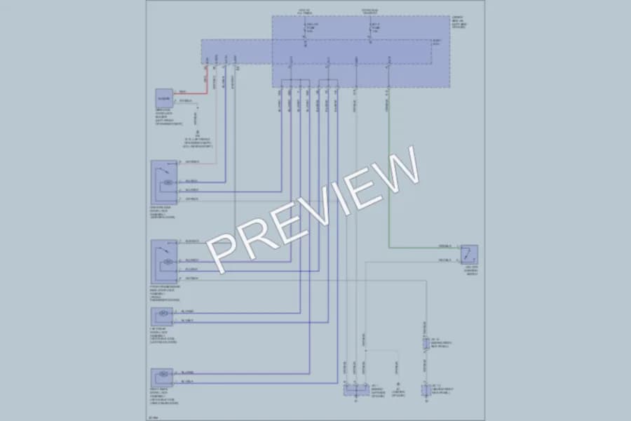 2010 Toyota Tacoma Power Door Locks wiring diagram preview