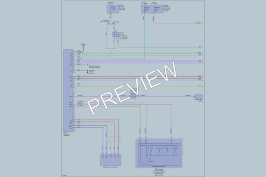 2010 Toyota Tacoma Radio wiring diagram preview