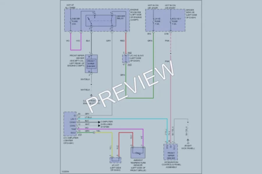 2010 Toyota Tundra Defoggers wiring diagram preview