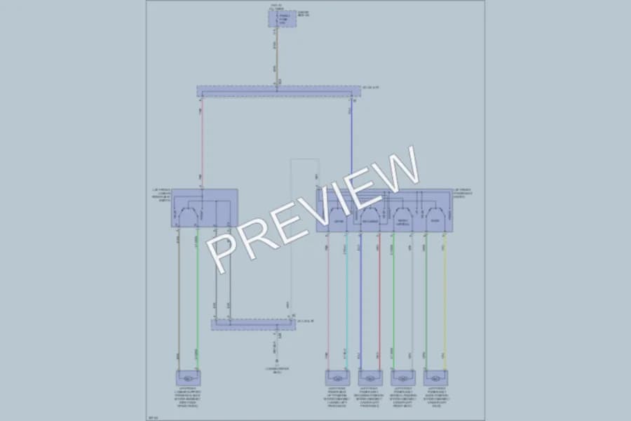 2010 Toyota Venza Power Seats wiring diagram preview