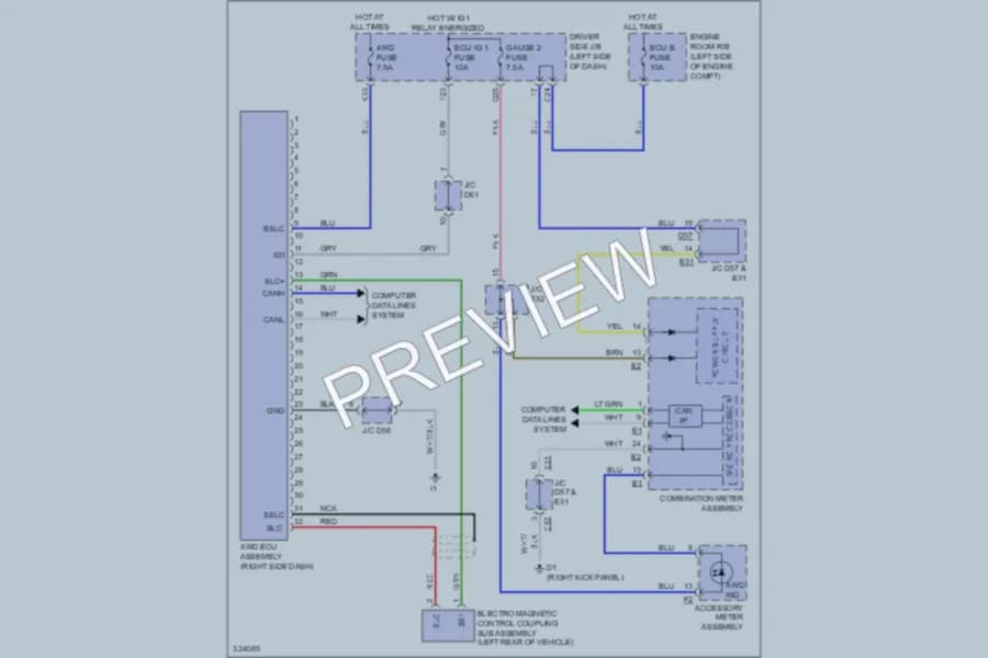 2010 Toyota Venza Transmission wiring diagram preview