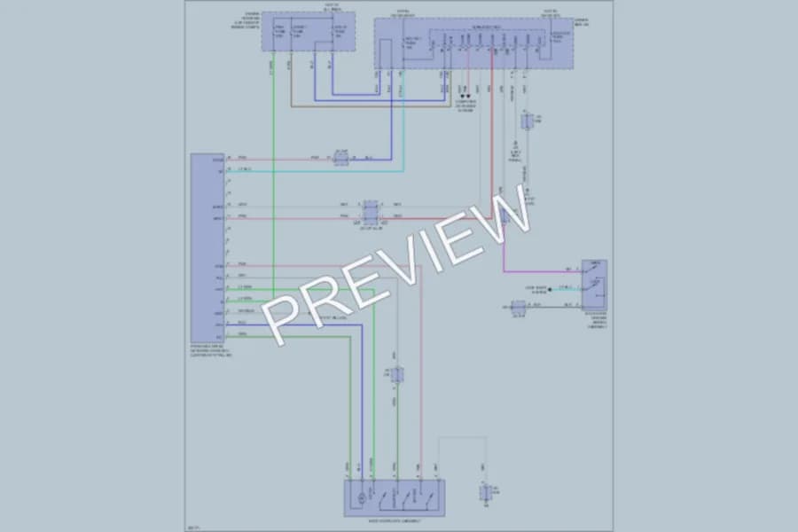 2010 Toyota Venza Trunk Tailgate Fuel Door wiring diagram preview