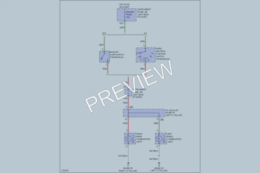 2010 Toyota Yaris Exterior Lights wiring diagram preview