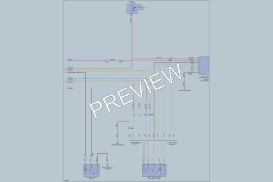 2010 Volkswagen CityGolf Power Door Locks wiring diagram preview