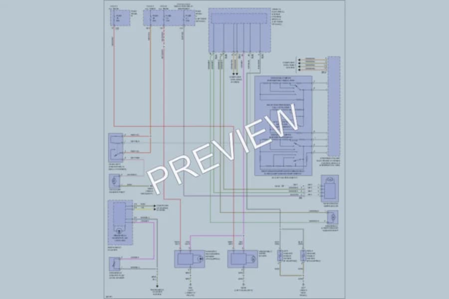2010 Volkswagen CityGolf Wiper Washer wiring diagram preview
