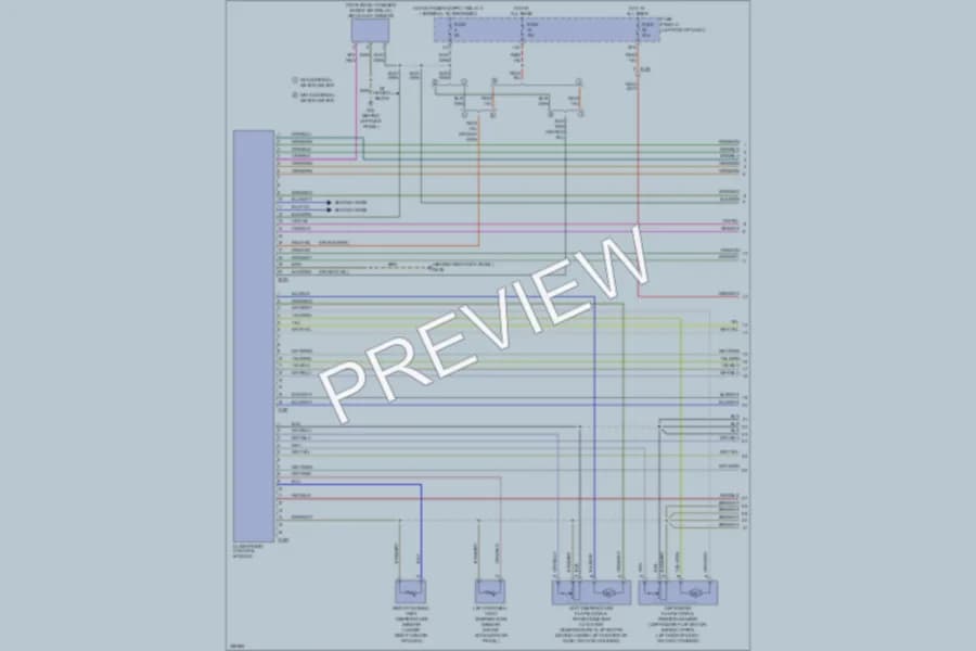 2010 Volkswagen Eos Air Conditioning wiring diagram preview