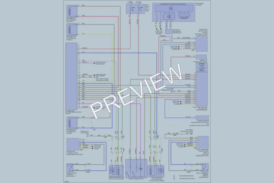 2010 Volkswagen Eos Anti Theft wiring diagram preview
