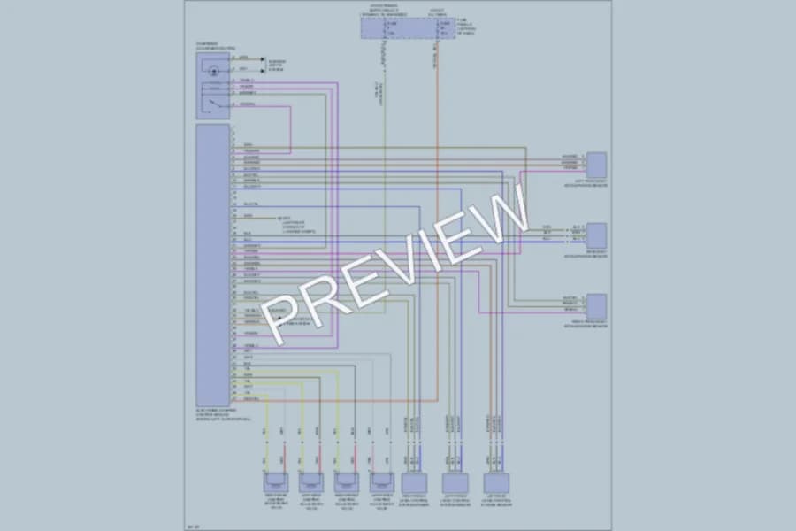 2010 Volkswagen Eos Electronic Suspension wiring diagram preview