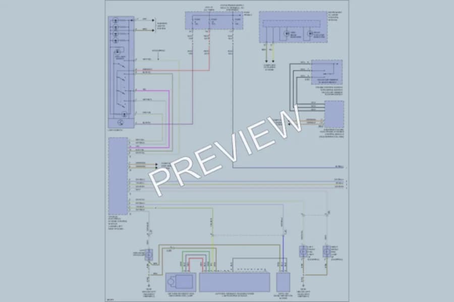 2010 Volkswagen GTI Headlights wiring diagram preview